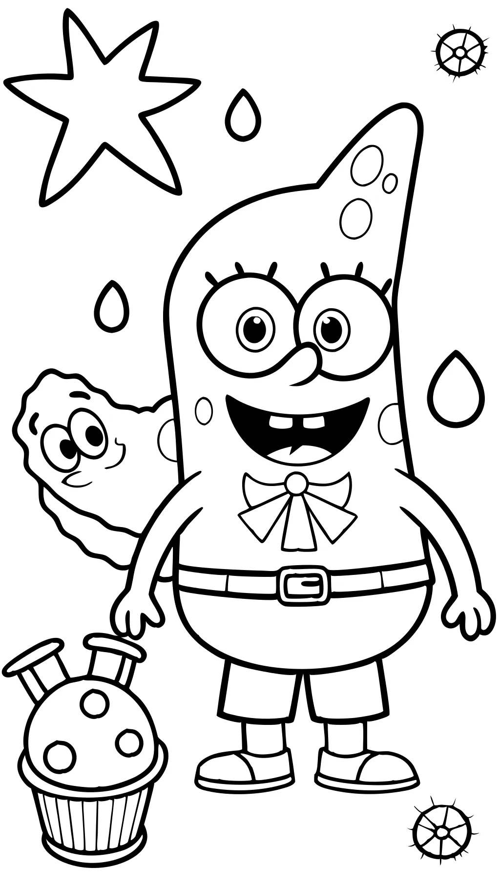 spongebob printable coloring pages